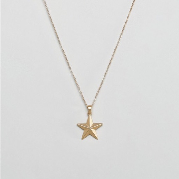 NWT ASOS Nautical Gold Star Costume Necklace - Picture 2 of 5